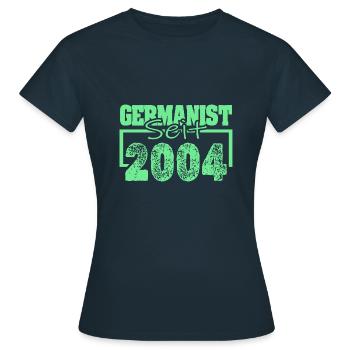 Studi 2004 - Frauen T-Shirt - Navy - Vorne - AI Model Female 172 dark (172cm)