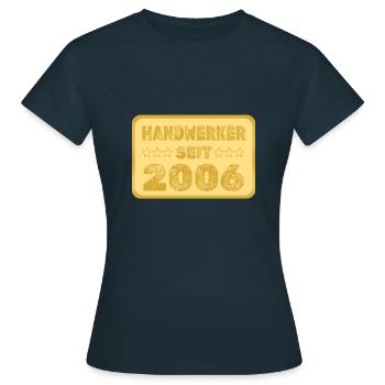 seit 2006 - Frauen T-Shirt - Navy - Vorne - AI Model Female 172 dark (172cm)