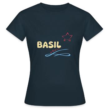 Cadeau Basilic - T-shirt Femme - marine - Devant - AI Model Female 172 dark (172cm)