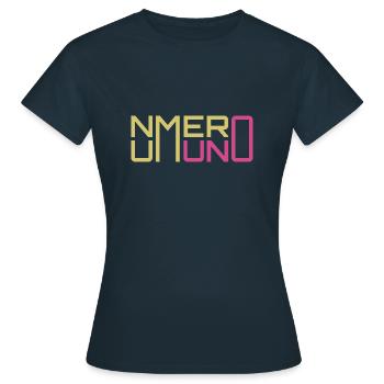 Numero Uno Nummer eins - Frauen T-Shirt - Navy - Vorne - AI Model Female 172 dark (172cm)