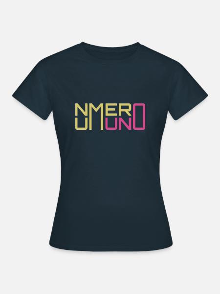 Numero Uno Nummer eins - Frauen T-Shirt - Navy