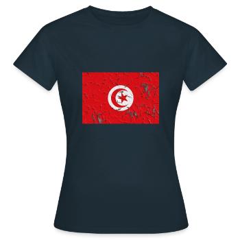 Tunisie - T-shirt Femme - marine - Devant - AI Model Female 172 dark (172cm)