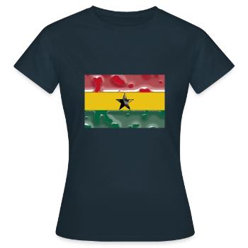 Ghana - T-shirt Femme - marine - Devant - AI Model Female 172 dark (172cm)