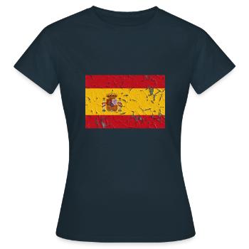 Espagne - T-shirt Femme - marine - Devant - AI Model Female 172 dark (172cm)