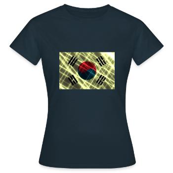 Pays pour la Corée du Sud Drapeau de la Corée du Sud - T-shirt Femme - marine - Devant - AI Model Female 172 dark (172cm)