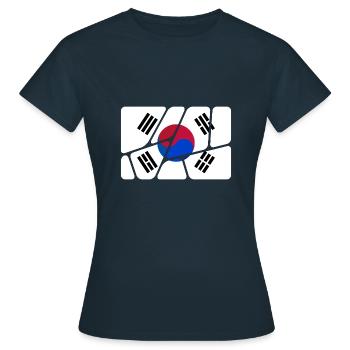 South Korea as South Korea - Women's T-Shirt - navy - Front - AI Model Female 172 dark (172cm)