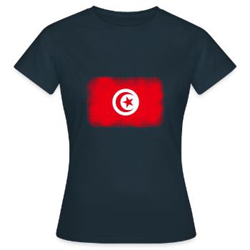 La Tunisie comme Tunisie - T-shirt Femme - marine - Devant - AI Model Female 172 dark (172cm)