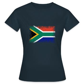 South Africa as South Africa - Women's T-Shirt - navy - Front - AI Model Female 172 dark (172cm)