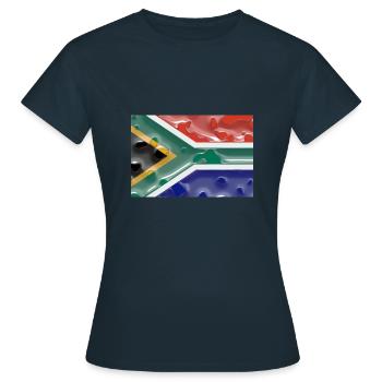 South Africa South Africa - Women's T-Shirt - navy - Front - AI Model Female 172 dark (172cm)