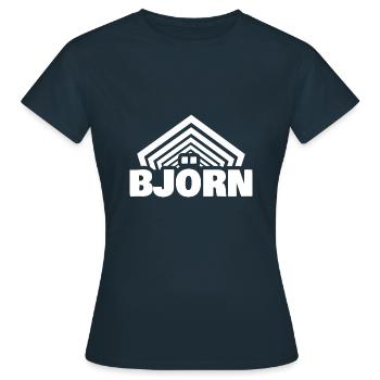 Prénom Björn - T-shirt Femme - marine - Devant - AI Model Female 172 dark (172cm)