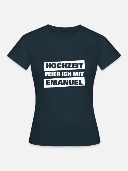 Geschenk für Emanuel - Frauen T-Shirt - Navy