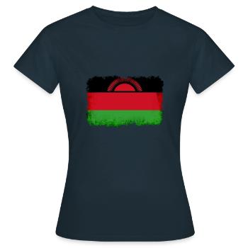 Gift for Malawi - Women's T-Shirt - navy - Front - AI Model Female 172 dark (172cm)