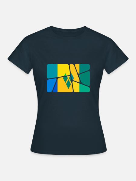 St Grenadinen - Frauen T-Shirt - Navy