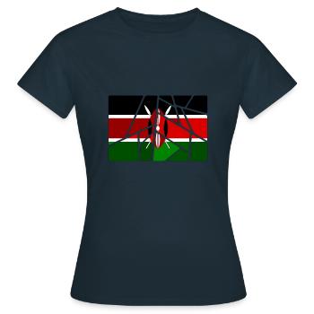 Kenia Kenia - Frauen T-Shirt - Navy - Vorne - AI Model Female 172 dark (172cm)