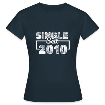 Single 2010 - Frauen T-Shirt - Navy - Vorne - AI Model Female 172 dark (172cm)