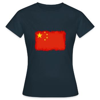 République populaire de Chine - T-shirt Femme - marine - Devant - AI Model Female 172 dark (172cm)