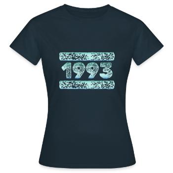 1993 1993 - Frauen T-Shirt - Navy - Vorne - AI Model Female 172 dark (172cm)