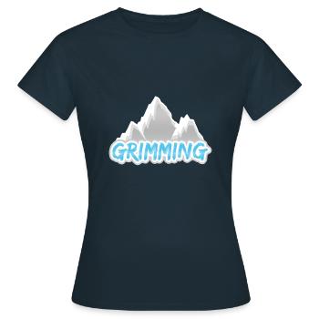 Grimming Mountain - Women's T-Shirt - navy - Front - AI Model Female 172 dark (172cm)