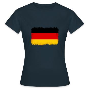 Allemagne - T-shirt Femme - marine - Devant - AI Model Female 172 dark (172cm)