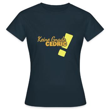Geschenk für Cedric - Frauen T-Shirt - Navy - Vorne - AI Model Female 172 dark (172cm)