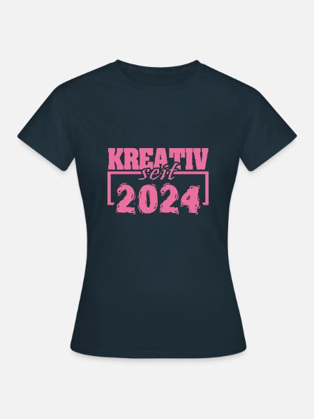 Malerei 2024 - Frauen T-Shirt - Navy