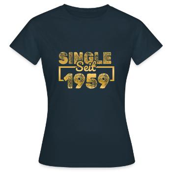 Single 1959 - Frauen T-Shirt - Navy - Vorne - AI Model Female 172 dark (172cm)