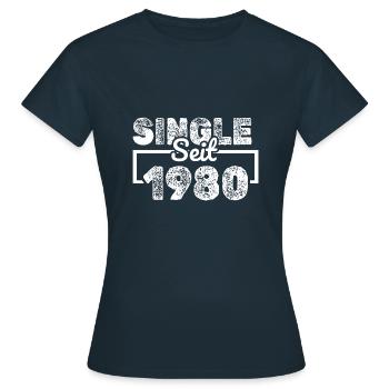 depuis 1980 - T-shirt Femme - marine - Devant - AI Model Female 172 dark (172cm)