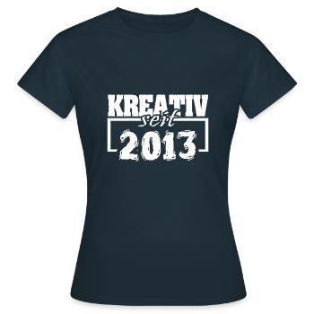 Schauspielerin 2013 - Frauen T-Shirt - Navy - Vorne - AI Model Female 172 dark (172cm)