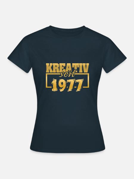 Kunst 1977 - Frauen T-Shirt - Navy