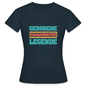 Gift for skilled workers - Women's T-Shirt - navy - Front - AI Model Female 172 dark (172cm)