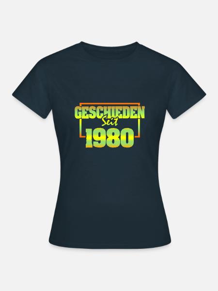 Ehefrau 1980 - T-shirt dam - marinblå