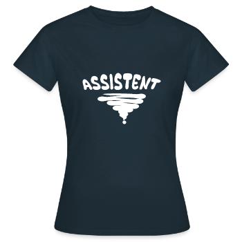 Assistant - Women's T-Shirt - navy - Front - AI Model Female 172 dark (172cm)