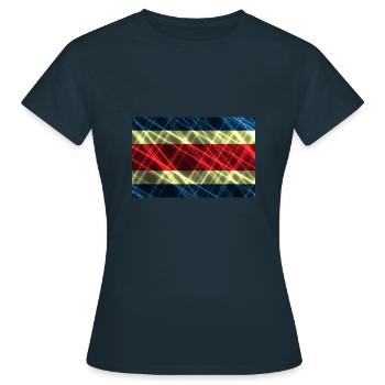 Costa Rica - Frauen T-Shirt - Navy - Vorne - AI Model Female 172 dark (172cm)