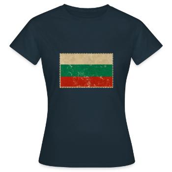 Bulgarie - T-shirt Femme - marine - Devant - AI Model Female 172 dark (172cm)