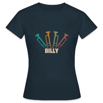 Wind instrument Billy - Women's T-Shirt - navy - Front - AI Model Female 172 dark (172cm)