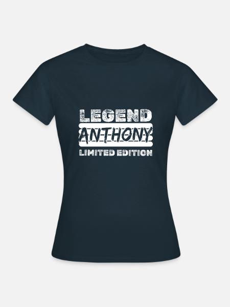 Vorname Anthony - Frauen T-Shirt - Navy