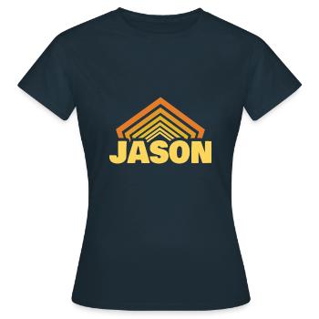 Vorname Jason - Frauen T-Shirt - Navy - Vorne - AI Model Female 172 dark (172cm)