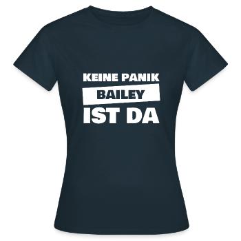 First name Bailey - Women's T-Shirt - navy - Front - AI Model Female 172 dark (172cm)
