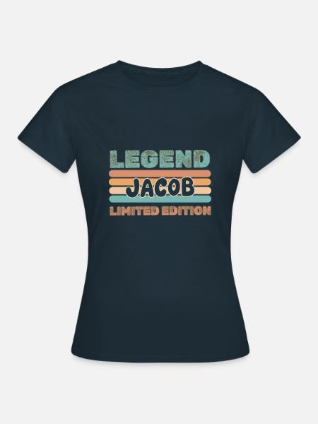 Jacob als Vorname - Frauen T-Shirt - Navy