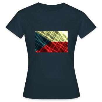 Tchéquie - T-shirt Femme - marine - Devant - AI Model Female 172 dark (172cm)