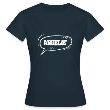Angélie - T-shirt Femme - marine - Devant - AI Model Female 172 dark (172cm)