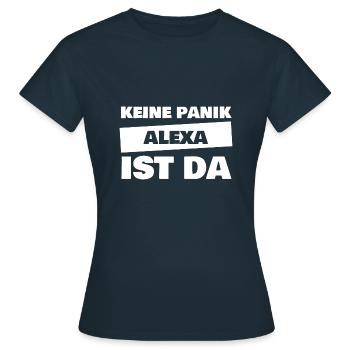 Vorname Alexa - Frauen T-Shirt - Navy - Vorne - AI Model Female 172 dark (172cm)