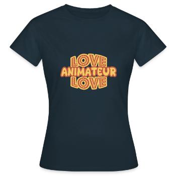 Entertainer as a job - Women's T-Shirt - navy - Front - AI Model Female 172 dark (172cm)