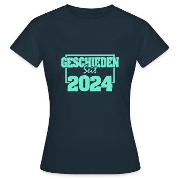 Single 2024 - Frauen T-Shirt - Navy - Vorne - AI Model Female 172 dark (172cm)