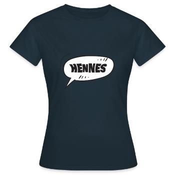 Hennes - Frauen T-Shirt - Navy - Vorne - AI Model Female 172 dark (172cm)