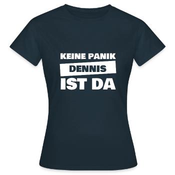 Dennis - Frauen T-Shirt - Navy - Vorne - AI Model Female 172 dark (172cm)