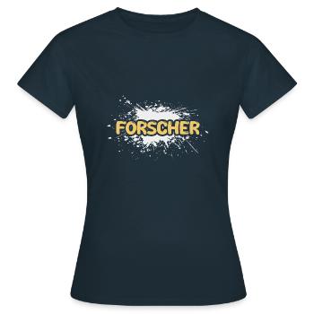 Job Researcher - Women's T-Shirt - navy - Front - AI Model Female 172 dark (172cm)