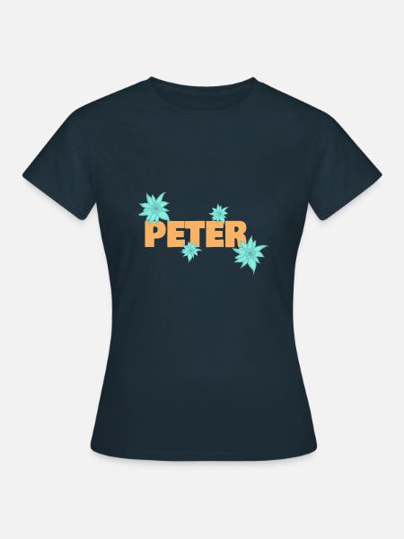 Edelweiß Peter - Frauen T-Shirt - Navy