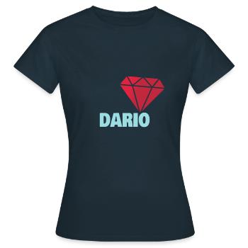 Edel Dario - Frauen T-Shirt - Navy - Vorne - AI Model Female 172 dark (172cm)