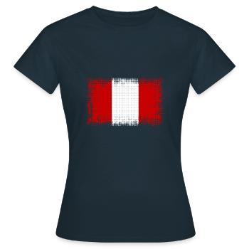 Peru - Frauen T-Shirt - Navy - Vorne - AI Model Female 172 dark (172cm)